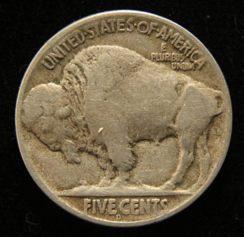 1924-D US BUFFALO NICKEL VF