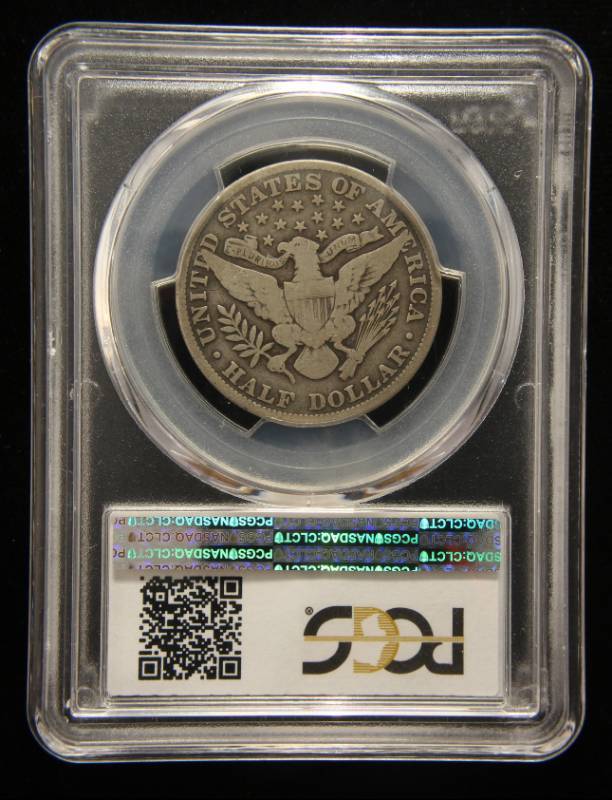 1914 US BARBER HALF DOLLAR VG8 PCGS RARE COIN