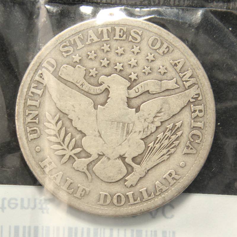 1911 BARBER SILVER HALF DOLLAR