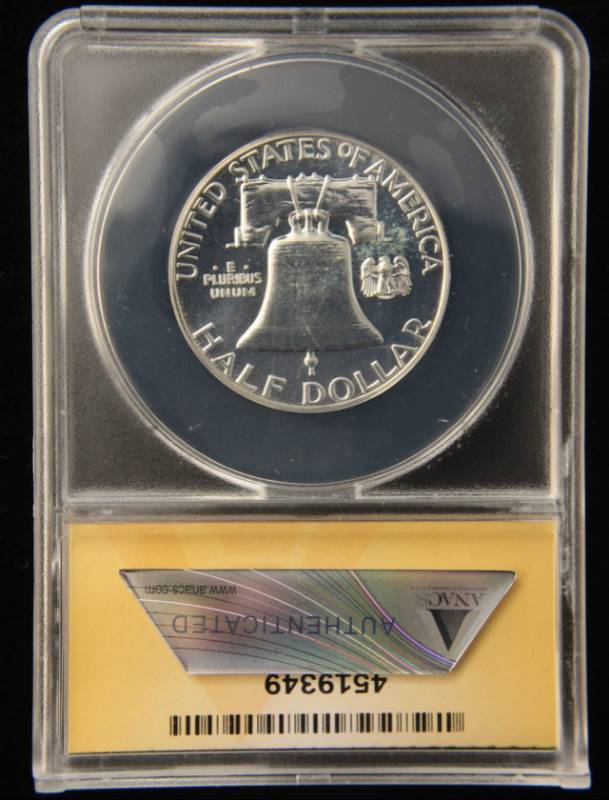 1961 PROOF FRANKLIN HALF DOLLAR PF67 ANACS HIGH GRADE COIN