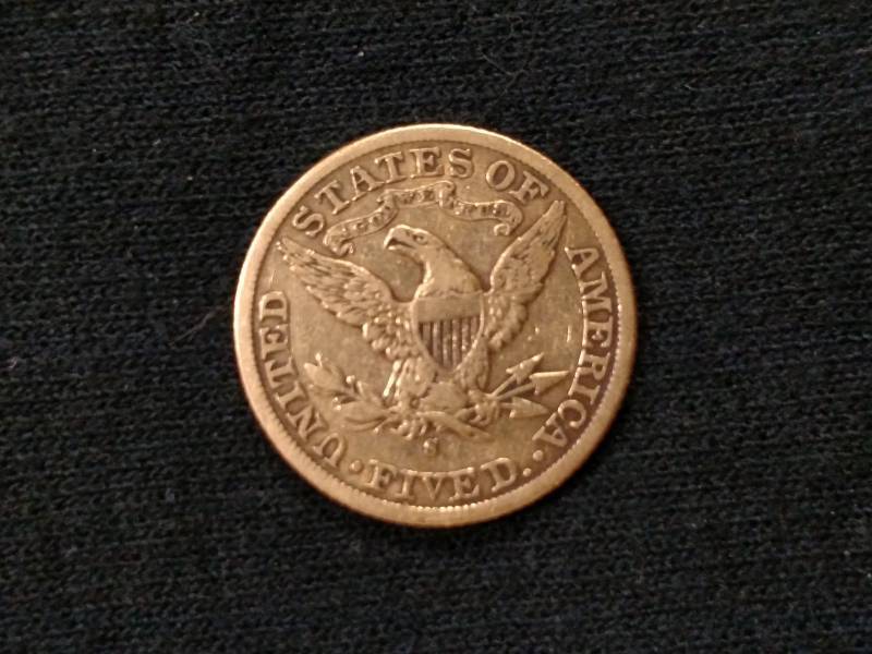 lot 3 image: 1899 S Five Dollars Liberty Head Go...