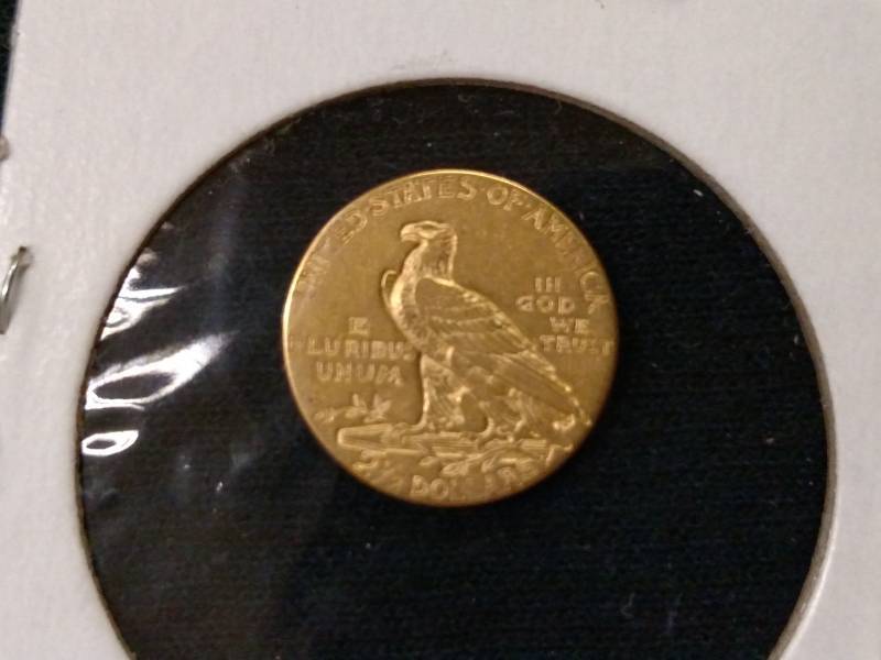 lot 5 image: 1927  Two and One Half Dollars Indi...