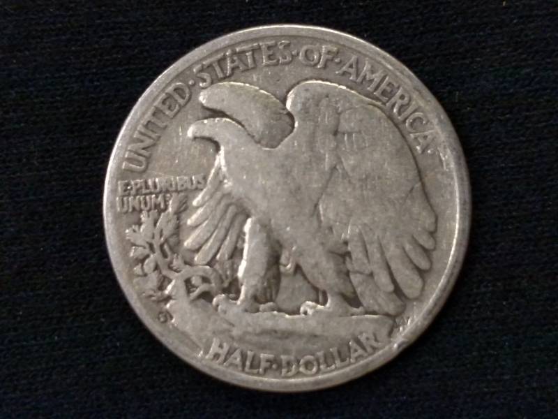 lot 32 image: 1928 S Walking Liberty Silver Half ...