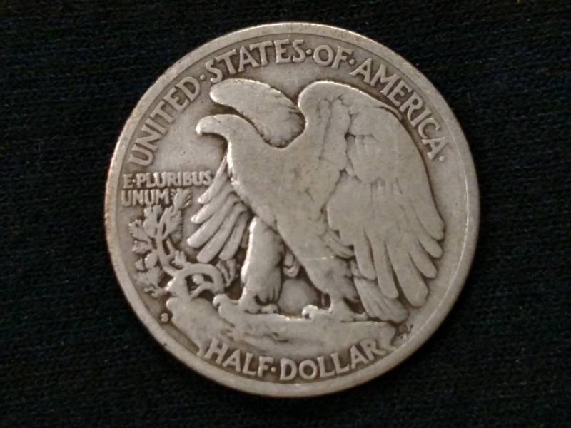 lot 34 image: 1934 S Walking Liberty Silver Half ...