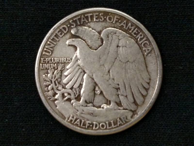 lot 45 image: 1942 Walking Liberty Silver Half Do...