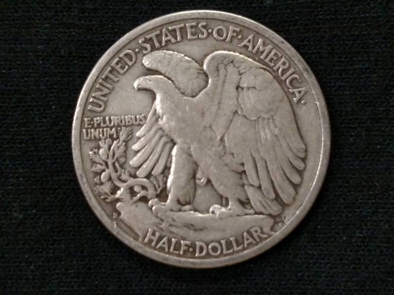 lot 50 image: 1944 S Walking Liberty Silver Half ...