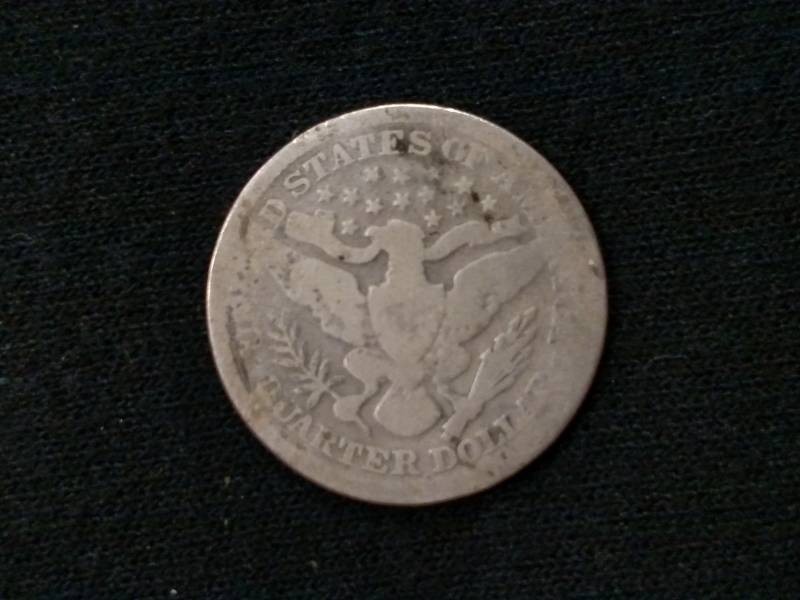 lot 70 image: 1898 Barber Silver Quarter...