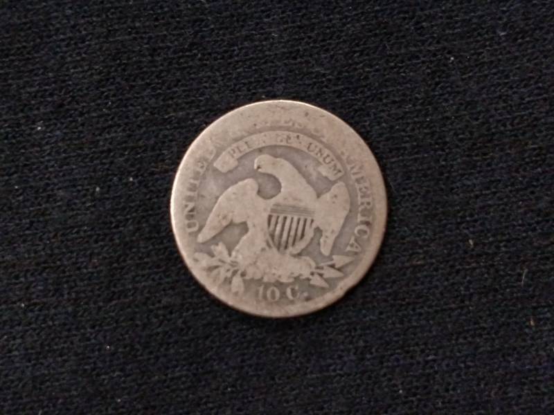 lot 75 image: 1837 Capped Bust Silver Dime...