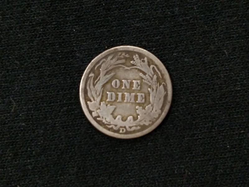 lot 77 image: 1911 D Barber Silver Dime...