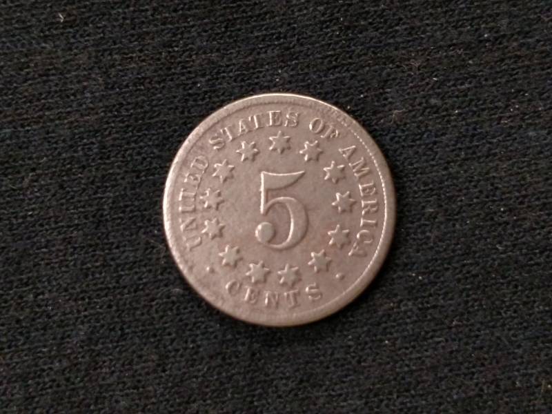 lot 79 image: 1868 Shield Nickel...