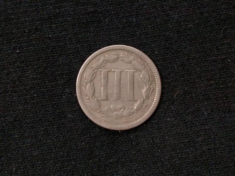 lot 81 image: 1866 Three Cent Nickel...