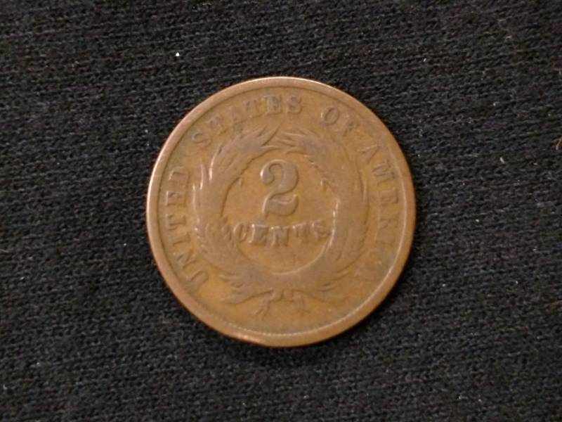 lot 82 image: 1864 Two Cent Piece...