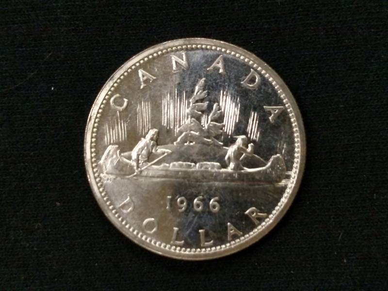 lot 94 image: 1966 AU Canada Silver Dollar .80...
