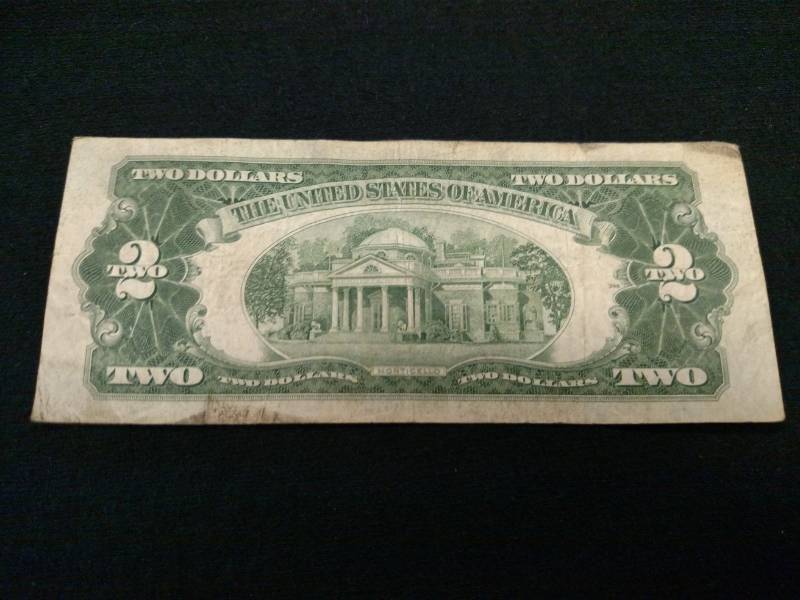 lot 100 image: 1953 Two Dollars Red Seal Note...