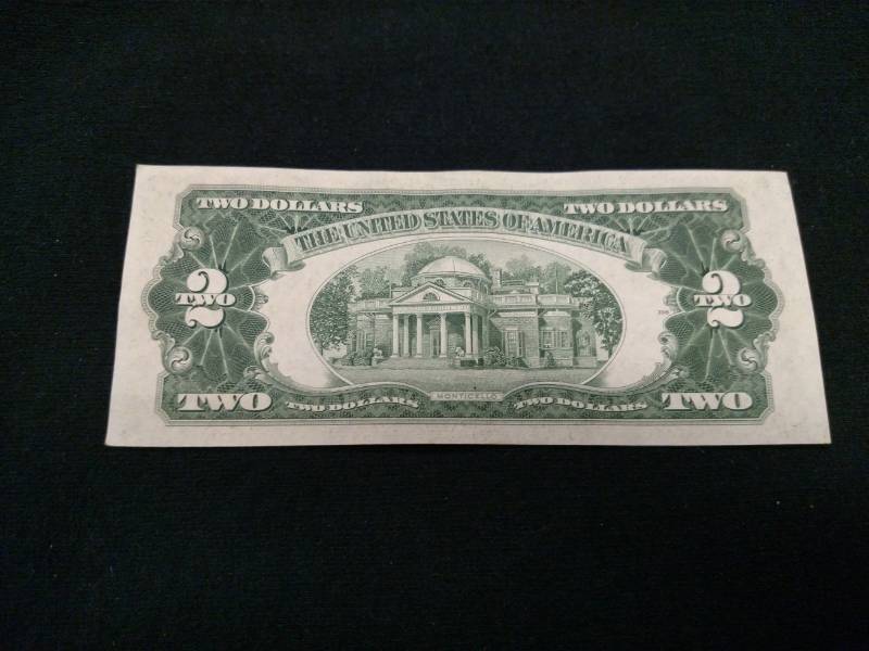 lot 101 image: 1953 B Uncirculated Two Dollars Red...