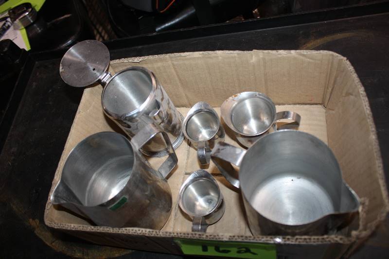 lot 162 image: Assorted Stainless Pitchers