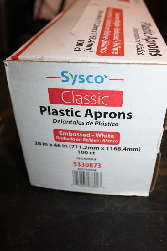 lot 163 image: Plastic Aprons