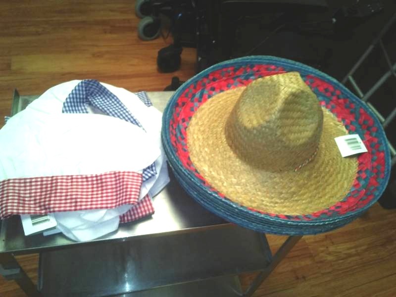 lot 57 image: 9 sombreros and 13 chef hats