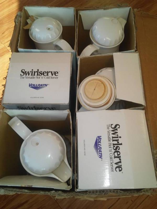lot 75 image: Hot and cold servers, swirl serve - 12.