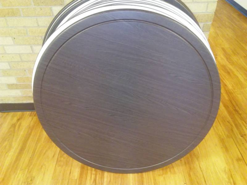 lot 106 image: New round table tops - 3.