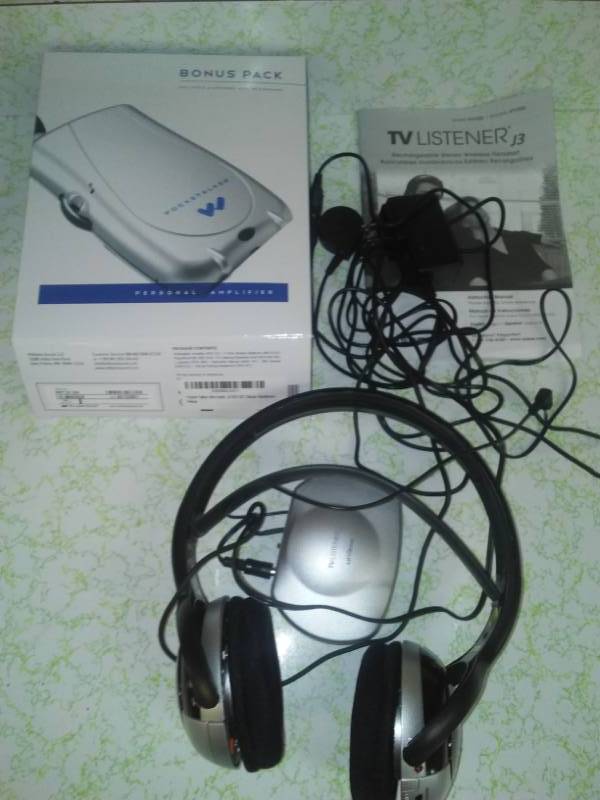 lot 244 image: Wireless Wi-Fi TV Headphone set.