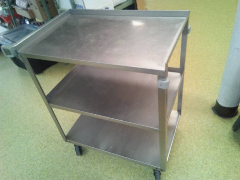 lot 262 image: Stainless rolling cart