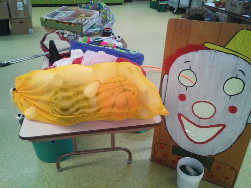 lot 272 image: Large lot of assorted toys games plus 8 ft. table