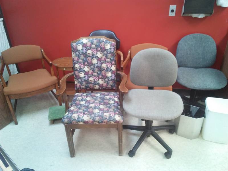 lot 306 image: Six chairs and more.