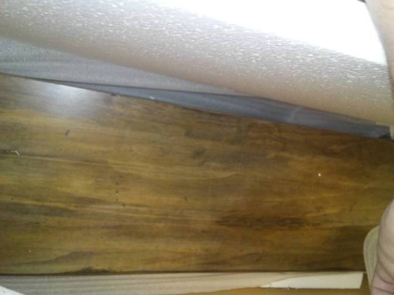 lot 321 image: New mantle, 6-foot, gray brown distressed, Dune Pine color 