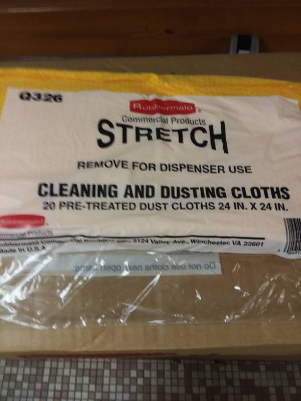 lot 440 image: Rubbermaid Stretch CleaningDusting Clothes  Full case