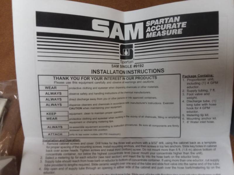 lot 445 image: SAM Spartan Accurate Measure  SAM Single 9192
