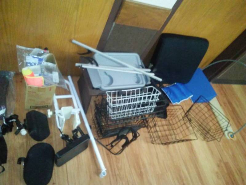 lot 399 image: Miscellaneous Orthopedic machine parts, Walkers, scooters, Wheelchairs and more