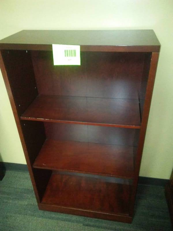 lot 127 image: Wood bookcase, 