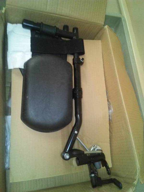 lot 339 image: 2 wheelchair leg foot support restsnew Invacare.