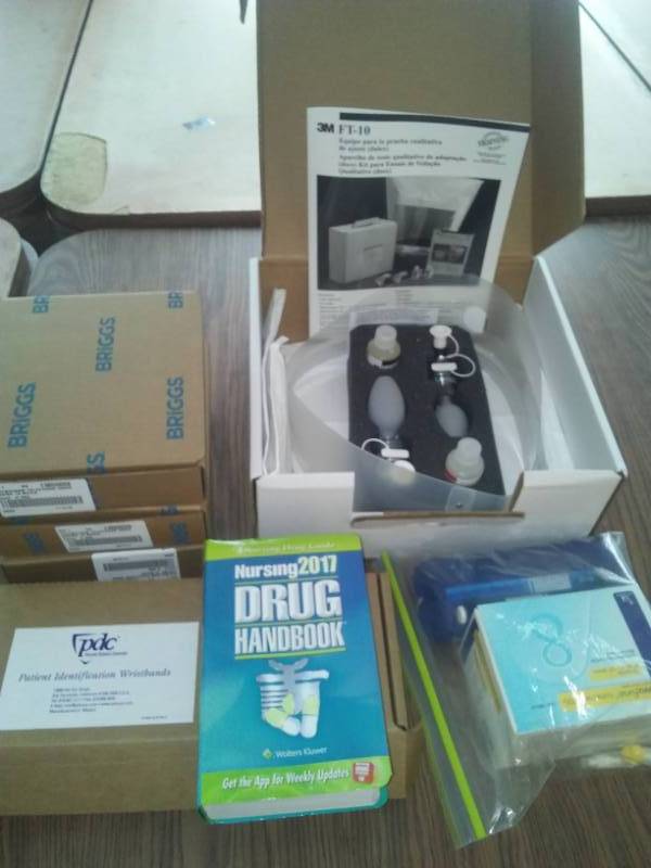 lot 412 image: Misc. Medical  Fit Test, Physician Phone Order forms, Nursing Drug book