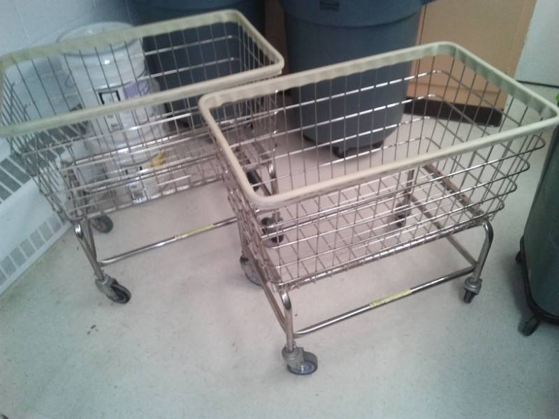 lot 174 image: 2 Rolling Wire Baskets, R&ampB Wire Products