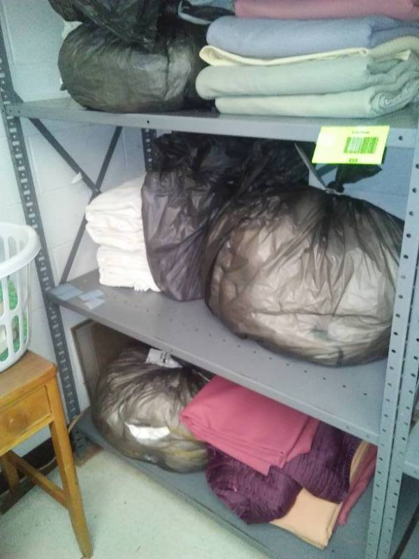 lot 459 image: Storage Shelf with contents.