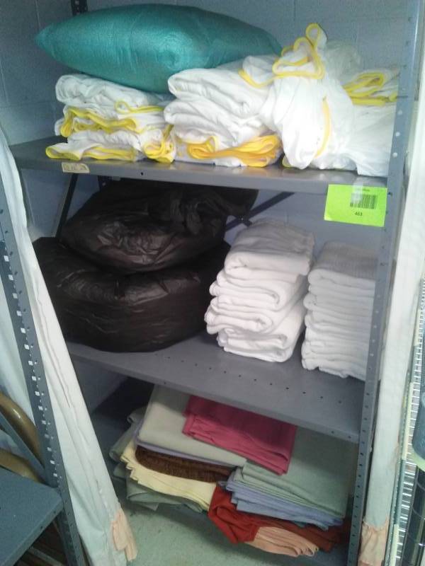 lot 463 image: Storage Shelf with contents.