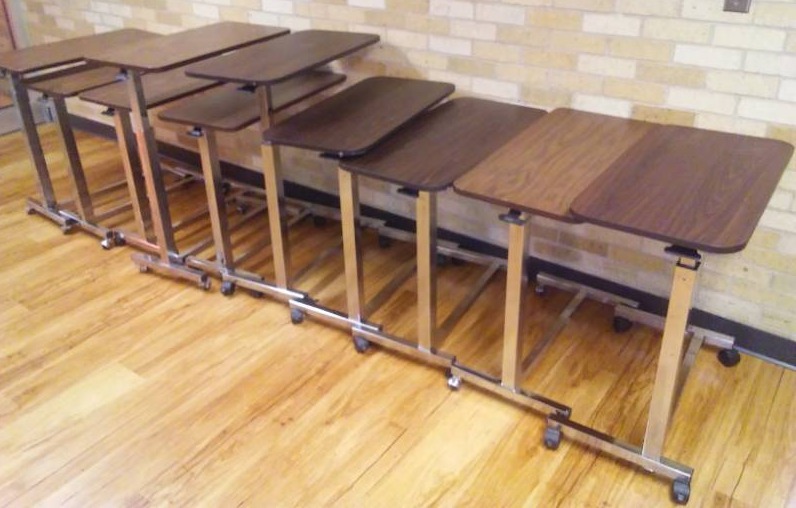 lot 182 image: Adjustable Bedside Table (10), 