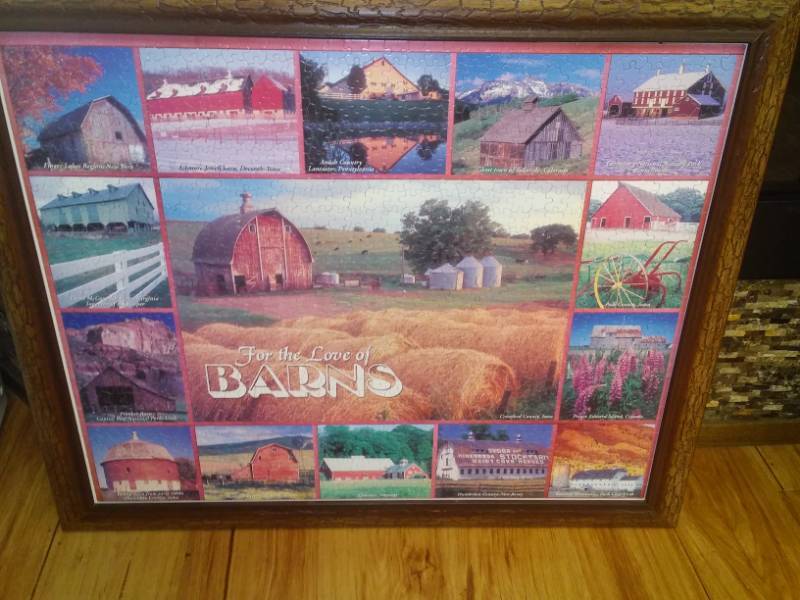 lot 483 image: Love of Barns print, 35 x 29.