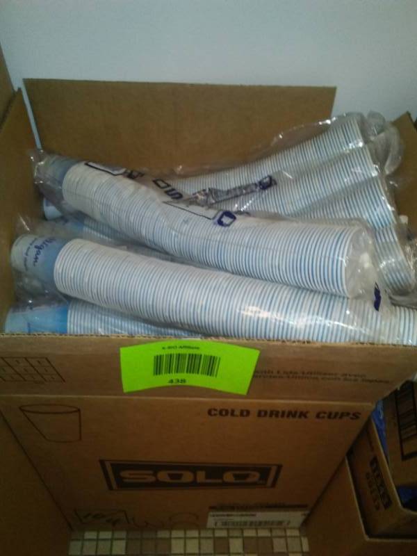 lot 438 image: Solo Cups 5 oz. New in Sleeves, Qty. 3000