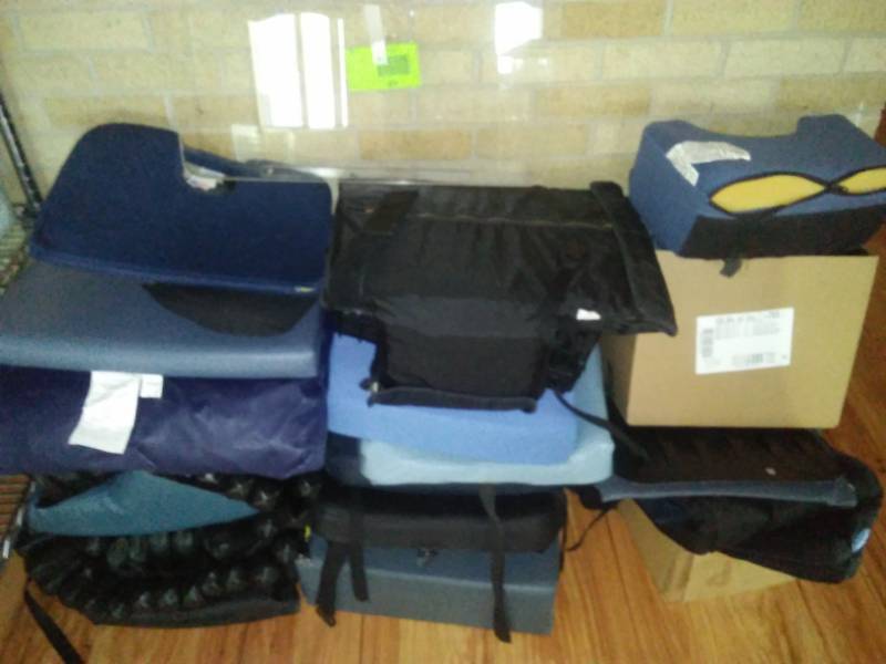 lot 629 image: Plethora of wheel chair accessories.