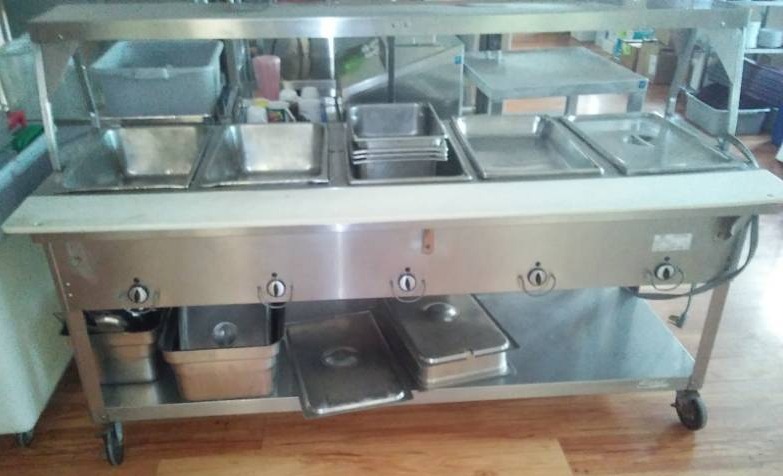 lot 631 image: DUKE Stainless Warming Table  5 Elements,