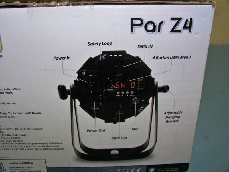 lot 29 image: ADJ, High Output Mini-Par  Professional Lighting - NEW in Original Box