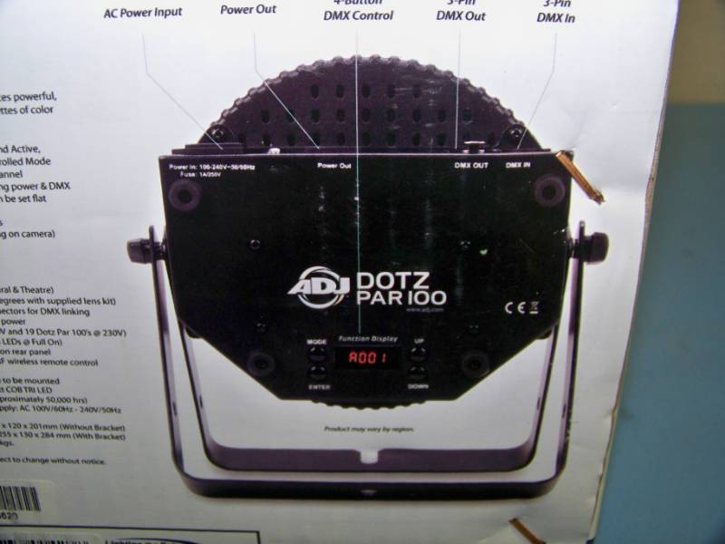 lot 31 image: ADJ, High Output, Slim, Low Profile LED Par Fixture  Professional Lighting - NEW in Original Box