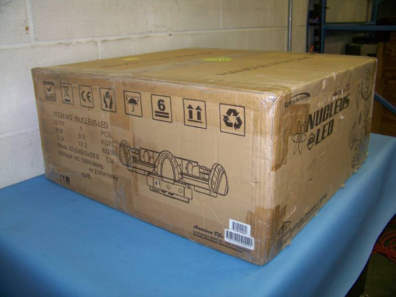 lot 41 image: ADJ, Tri-Color, LED DMX Centerpiece Lighting Effect  Professional Lighting - NEW in Original Box