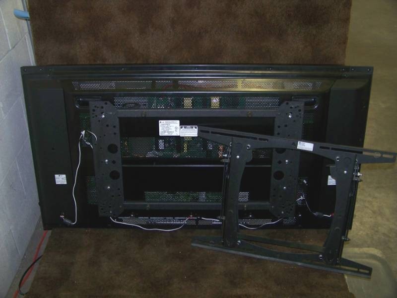 lot 86 image: 42, LG, Plasma, Monitor  Display with Chief Wall Mount and External Speakers