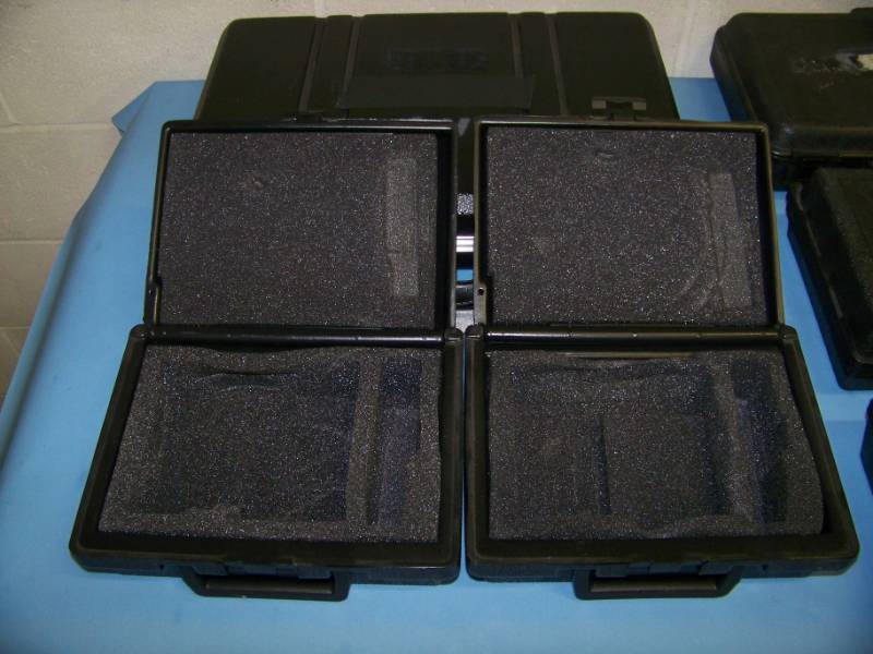 lot 197 image: (6) Hard-Sided, Padded Inside, Equipment  Travel Cases