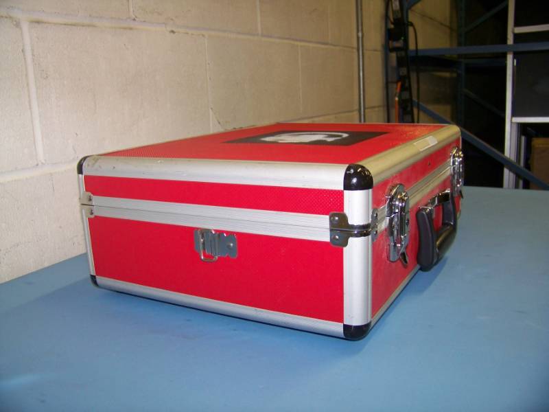 lot 196 image: Hard-Sided, Padded Inside, Equipment  Travel Case