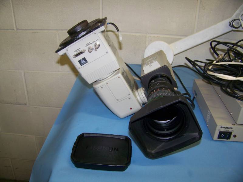 lot 158 image: Panasonic, Convertible Camera with Indoor PanTilt Head, Multi-Function Controller, AC Adapters and Ceiling Mount